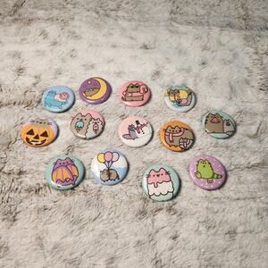 Pusheen Button Pin Collection Set of 13
